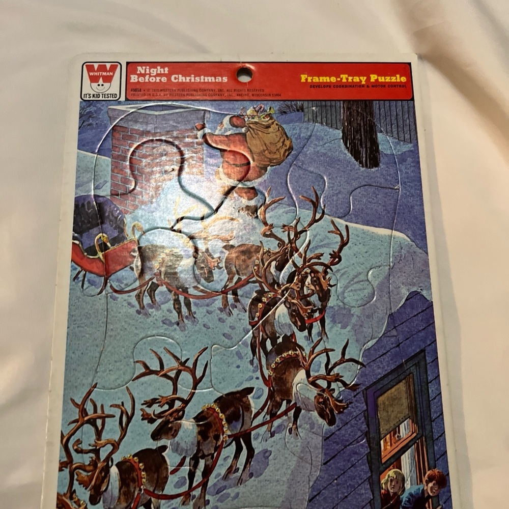 1970 Night  Before Christmas Puzzle - Multicolor